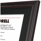Lorell Two-toned Certificate Frame, 16" x 13", Black (LLR49417) Each