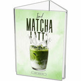 Deflecto 3-Sided Sign/Menu Holder, Support 4" x 6" Media, Clear, Plastic, Polystyrene (DEF4444) Each