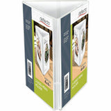 Deflecto 3-Sided Sign/Menu Holder, Support 4" x 6" Media, Clear, Plastic, Polystyrene (DEF4444) Each