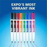Expo Magnetic Dry Erase Markers, Black Ink, Erasable, 4/Pack (SAN2211584) Pack of 4