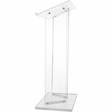 Kantek Standing Lectern, 41" x 23.60" x 16", Clear, 2 Legs, Speaker, Presentation, Assembly Required (KTKAP360) Each