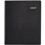 Rediform Timanager DuraFlex Appointment Book, Letter, 8½" x 11", 13-Month, Dec 2026-Dec 2027, Black, Twin Wire, Poly Cover (REDC5930V81T) Each