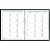 Rediform Timanager DuraFlex Appointment Book, Letter, 8½" x 11", 13-Month, Dec 2026-Dec 2027, Black, Twin Wire, Poly Cover (REDC5930V81T) Each