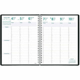 Rediform Timanager DuraFlex Appointment Book, Letter, 8½" x 11", 13-Month, Dec 2026-Dec 2027, Black, Twin Wire, Poly Cover (REDC5930V81T) Each