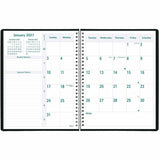Rediform Timanager DuraFlex Appointment Book, Letter, 8½" x 11", 13-Month, Dec 2026-Dec 2027, Black, Twin Wire, Poly Cover (REDC5930V81T) Each