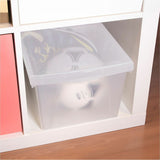 Storex Stackable Storage Bin w/Lid, 13.6" x 11.3" x 7.8", 4 gal (STX61430U06CEA) Each