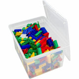 Storex Plastic File Tote Storage Box, External Dimensions: 14" x 18.3" x 10.5", 35 lb, Clear, 9.25 gal, 1/Pack (STX61539U04C) Each