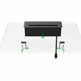 Lorell Power/Data Outlet, 5 x Power Receptacles, 120 V AC Desk Mountable (LLR34005) Each