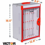 Victor Classroom Cell Phone Locker, Overall Size 20.7" x 12.4", Red, Pressure Resistant, Drop Resistant (VCTPB032) Each