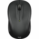 Logitech M325S Wireless Mouse, 1000 dpi, Black, Small Size Mouse, Optical, 32.81 ft, Radio Frequency, 2.40 GHz, USB (LOG910007523) Each