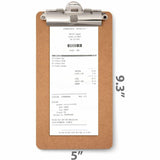 Officemate Memo/Receipt-Sized Clipboards, Storage for Receipt, Hardboard, Wood, 12/Carton (OIC83156) Case of 12