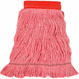 Genuine Joe 5" Looped End Wet Mop, Large, Looped Ends, 4-ply, Red (GJO47541) Each