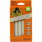 Gorilla Mounting Putty, Beige, For Indoor, Outdoor, Mounting, Paper, Wall, Wood, Tile, Metal, Glass, 168/Pack (GOR109100) Each