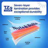 Brother P-touch Genuine TZe232 RD on WHT Label Tape, Laminated, 12mmX8m, x 15/32", White, Water Resistant (BRTTZE232G) Each