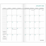 At-A-Glance Badge Floral Two-Year Monthly Planner, 3 1/2" x 6", 1" x 0.81" Block, 24-Month, Jan 2027-Dec 2028 (AAG1753F021) Each