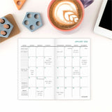At-A-Glance Badge Floral Two-Year Monthly Planner, 3 1/2" x 6", 1" x 0.81" Block, 24-Month, Jan 2027-Dec 2028 (AAG1753F021) Each