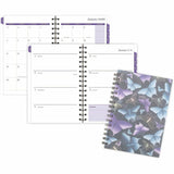 At-A-Glance Mariah Weekly Monthly Planner, 5½" x 8½", 12-Month, Jan 2027-Dec 2027, Mariah, Blue, Purple (AAG1754200) Each