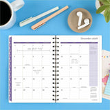 At-A-Glance Mariah Weekly Monthly Planner, 5½" x 8½", 12-Month, Jan 2027-Dec 2027, Mariah, Blue, Purple (AAG1754200) Each