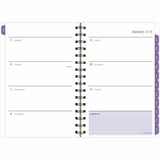 At-A-Glance Mariah Weekly Monthly Planner, 5½" x 8½", 12-Month, Jan 2027-Dec 2027, Mariah, Blue, Purple (AAG1754200) Each