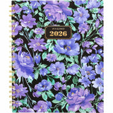 At-A-Glance BADGE Weekly/Monthly Planner, Letter, 8½" x 11", 13-Month, Jan 2027-Jan 2028, Badge Floral, Purple (AAG1753F905) Each