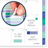 At-A-Glance BADGE Weekly/Monthly Planner, Letter, 8½" x 11", 13-Month, Jan 2027-Jan 2028, Badge Floral, Purple (AAG1753F905) Each