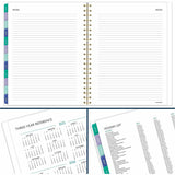 At-A-Glance BADGE Weekly/Monthly Planner, Letter, 8½" x 11", 13-Month, Jan 2027-Jan 2028, Badge Floral, Purple (AAG1753F905) Each