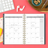 At-A-Glance Hera Weekly Monthly Planner, 5½" x 8½", 12-Month, Jan 2027-Dec 2027, Black, Gold (AAG1765200) Each