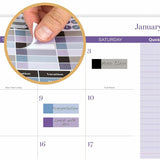 At-A-Glance Mariah Weekly Monthly Planner, Letter, 8½" x 11", 12-Month, Jan 2027-Dec 2027, Blue, Purple\ (AAG1754905) Each
