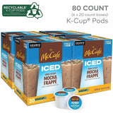 McCafe K-Cup Iced One-Step Mocha Frappe, Ice Coffee, Medium, Per Box, 24 K-Cup, Kosher, 4/Carton (GMT9845CT) Case of 96