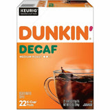 Dunkin' K-Cup Decaf Coffee, 0.3 oz Per Box, Medium, 22 K-Cup, Decaf, Original Blend, 4/Carton (GMT0317CT) Case of 88