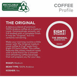 Eight O'Clock K-Cup, Ground Original Coffee, Medium, Per Box, 24 K-Cup, Kosher, 4/Carton (GMT0657CT) Case of 96