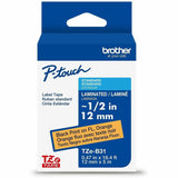 Brother P-touch TZe Laminated Label Tape, Orange, DiameterTape, 26.20 ft Roll Length, For Label Maker (BRTTZEB31CSG) Each
