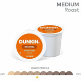 Dunkin' K-Cup Caramel Me Crazy Coffee, 0.3 oz Per Box, Medium, 22 K-Cup, Kosher, 4/Carton (GMT1277CT) Case of 88