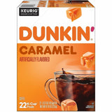 Dunkin' K-Cup Caramel Me Crazy Coffee, 0.3 oz Per Box, Medium, 22 K-Cup, Kosher, 4/Carton (GMT1277CT) Case of 88