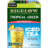 Bigelow Bigelow Tropical Iced Green Tea Iced Green Tea K-Cup, Caffeinated, Kosher, 22/Box, 4/Carton (GMT2870CT) Case of 88