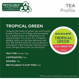 Bigelow Bigelow Tropical Iced Green Tea Iced Green Tea K-Cup, Caffeinated, Kosher, 22/Box, 4/Carton (GMT2870CT) Case of 88