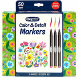 Crayola Color & Detail Marker Set, Multi Ink, 50/Pack (CYO586751) Pack of 50
