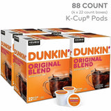 Dunkin' K-Cup Original Blend Coffee, 0.3 oz Per Box, Medium, 22 K-Cup, Kosher, 4/Carton (GMT0315CT) Case of 88