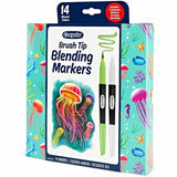 Crayola Blending Markers, Multi Ink, Water Based, 16/Pack (CYO586754) Pack of 16