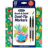 Crayola Dual-Ended Markers, Multi Ink, Water Based, 16/Pack (CYO586755) Pack of 16