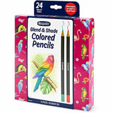 Crayola Blend & Shade Colored Pencils, Multi Lead, 24/Pack (CYO682126) Pack of 24