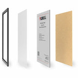 Lorell Wide Frame, 18" Frame Size, Rectangle, Horizontal, Vertical, Wood, Black, 8/Carton (LLR49312CT) Case of 8