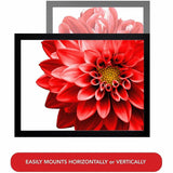 Lorell Wide Frame, 18" Frame Size, Rectangle, Horizontal, Vertical, Wood, Black, 8/Carton (LLR49312CT) Case of 8