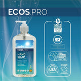 ECOS PRO Liquid Hand Soap, Free and Clear Scent, 17 fl oz, Pump Dispenser, 6/Carton (EOPPL96636) Case of 6
