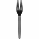 Dixie Foods Medium-Weight Disposable Fork, Black, 1000/Carton (DXEFM53C1) Case of 1000
