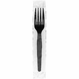 Dixie Foods Medium-Weight Disposable Fork, Black, 1000/Carton (DXEFM53C1) Case of 1000