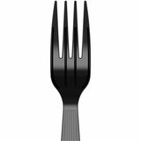 Dixie Foods Medium-Weight Disposable Fork, Black, 1000/Carton (DXEFM53C1) Case of 1000