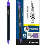 FriXion Synergy Clicker Erasable Gel Pen, Purple Ink, 0.5 mm Extra Fine Pen Point, 12/Dozen (PIL19846) 1 Dozen