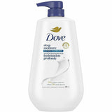 Dove Deep Moisture Body Wash, 30.60 fl oz, Pump Bottle Dispenser (UNI39648) Each