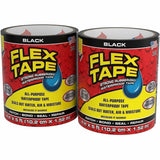 FLEX SEAL Flex Tape, 5 ft Length x 4", Black, Rubber Backing, 4/Carton (FLXTFSBLKR0405) Case of 4
